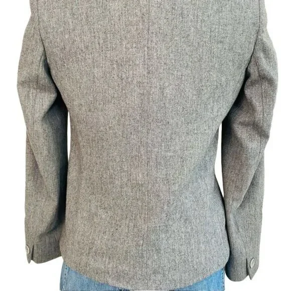 Vintage JH Collectibles Grey Blazer Single Button Gray Business Coat Size S - Picture 12 of 12
